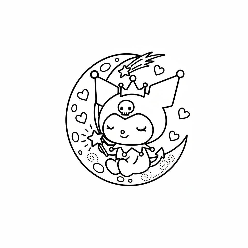 Desenhos da Kuromi Para Colorir para colorir
