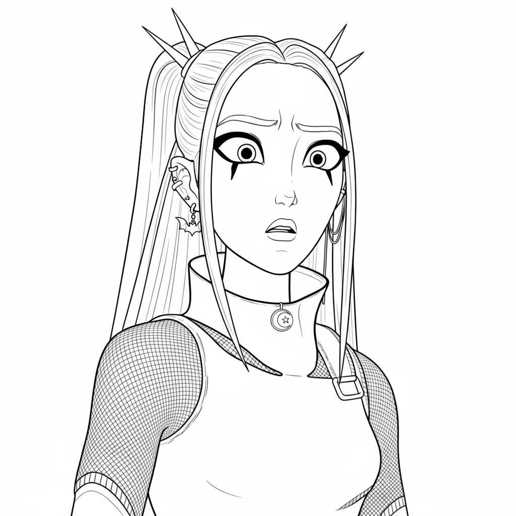 Desenhos da Mira (Caçadoras de Demônios K-Pop) Para Colorir