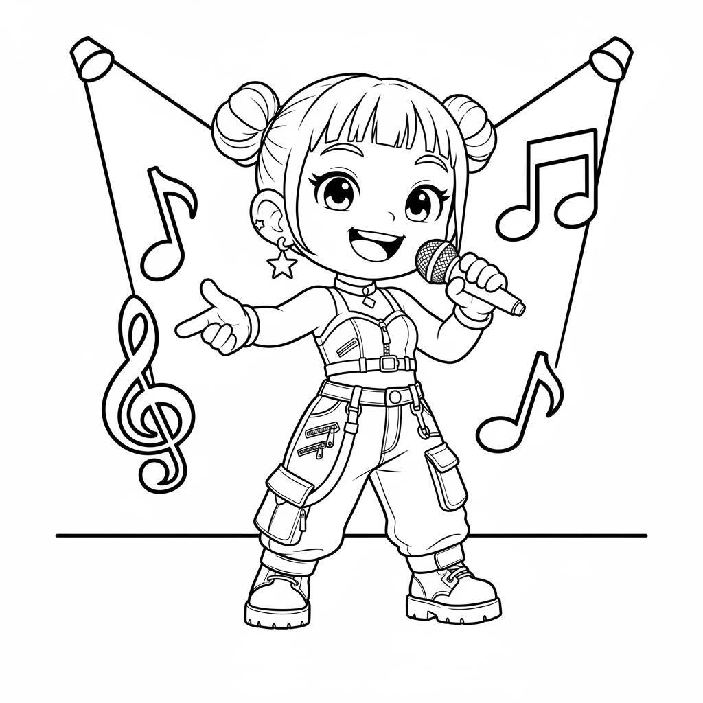 Desenhos da Zoey (Guerreiras do K-Pop) Para Colorir para colorir