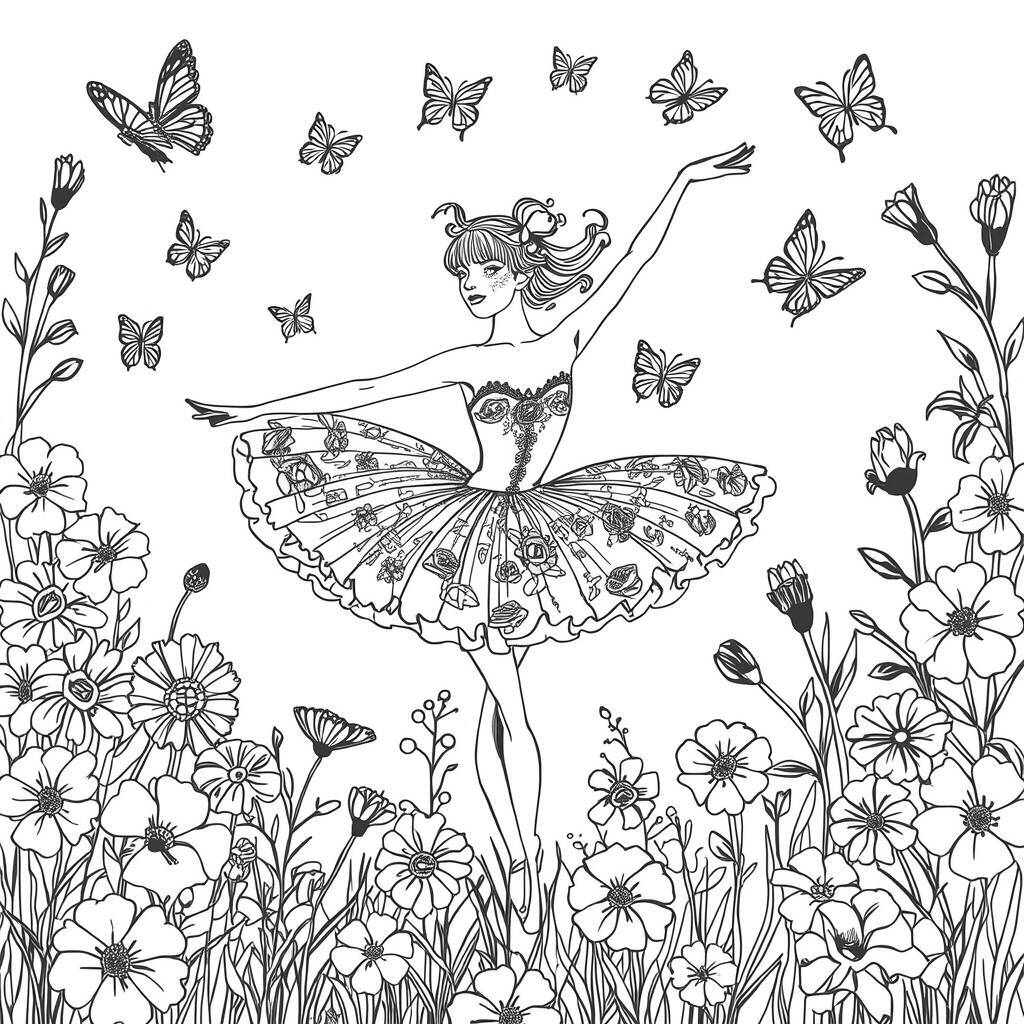 Desenhos de Bailarina Para Colorir para colorir
