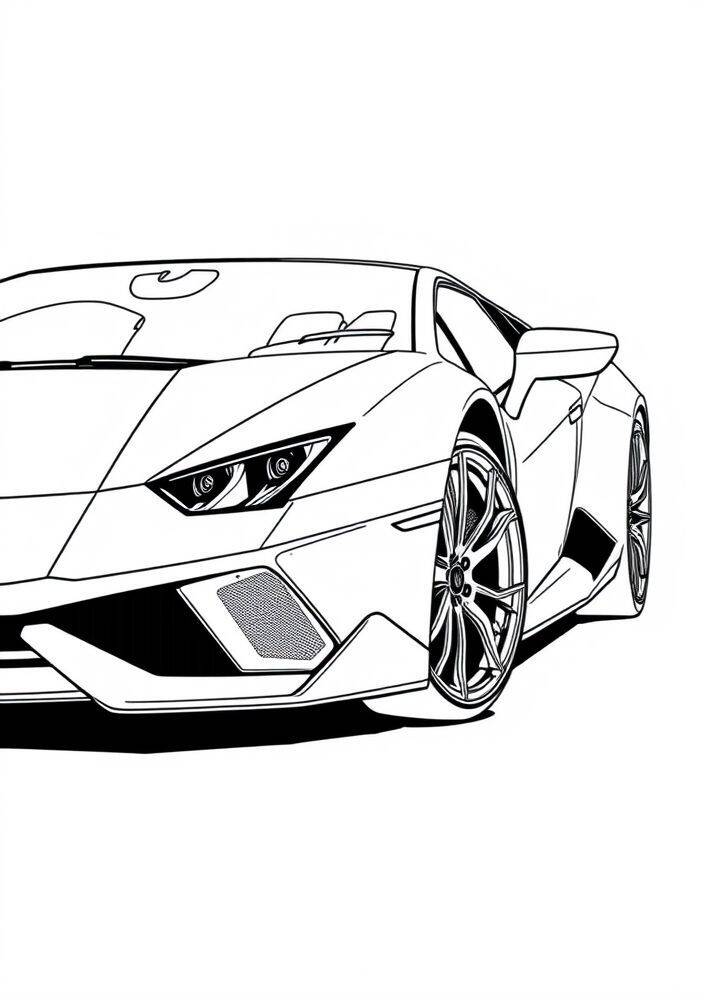 Desenhos de Lamborghini Para Colorir