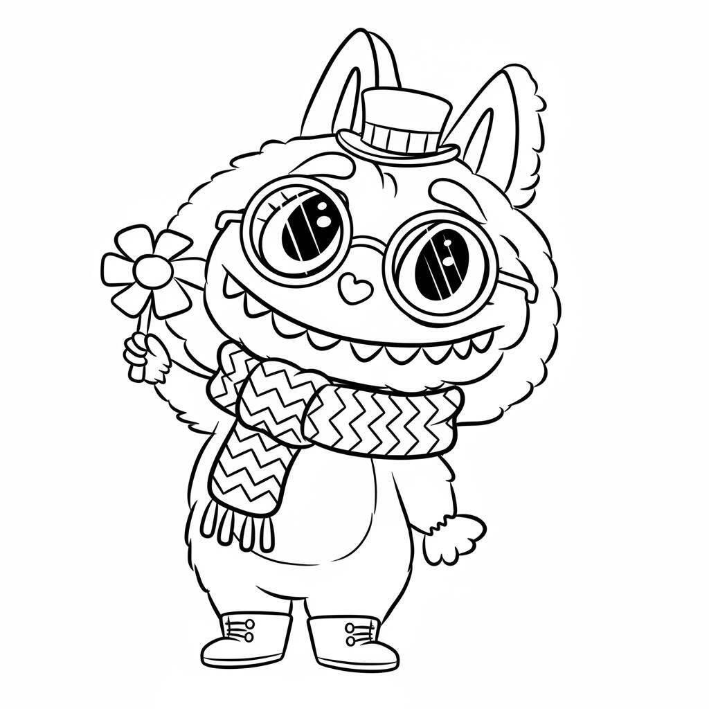 Desenhos do Labubu Para Colorir