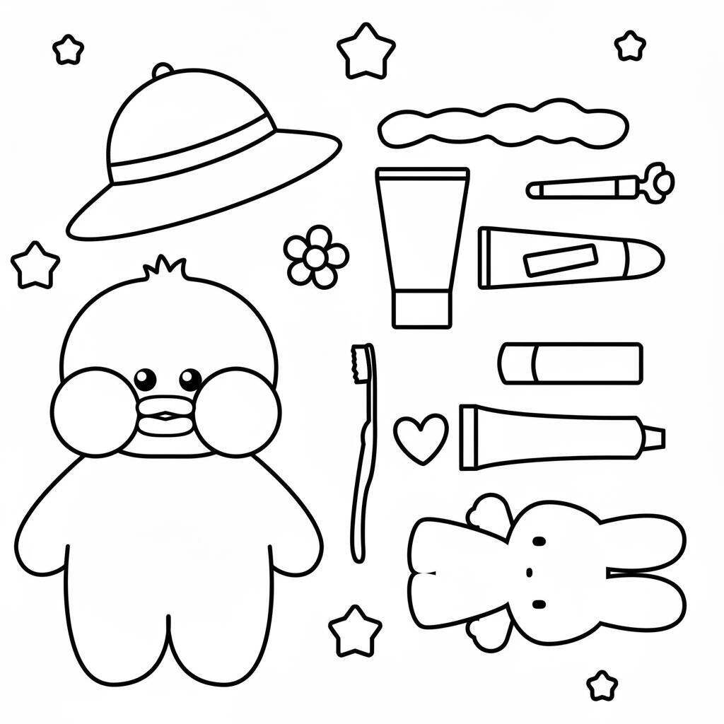 Desenhos Paper Duck para Imprimir e Colorir