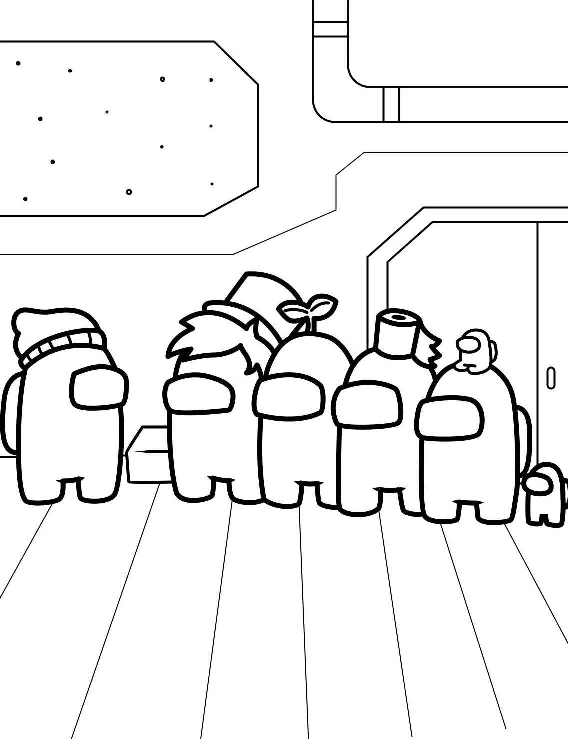 Desenhos de Among Us Para Colorir para colorir