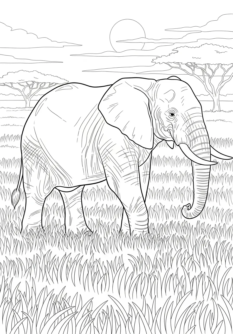 Desenhos de Elefantes Para Colorir para colorir
