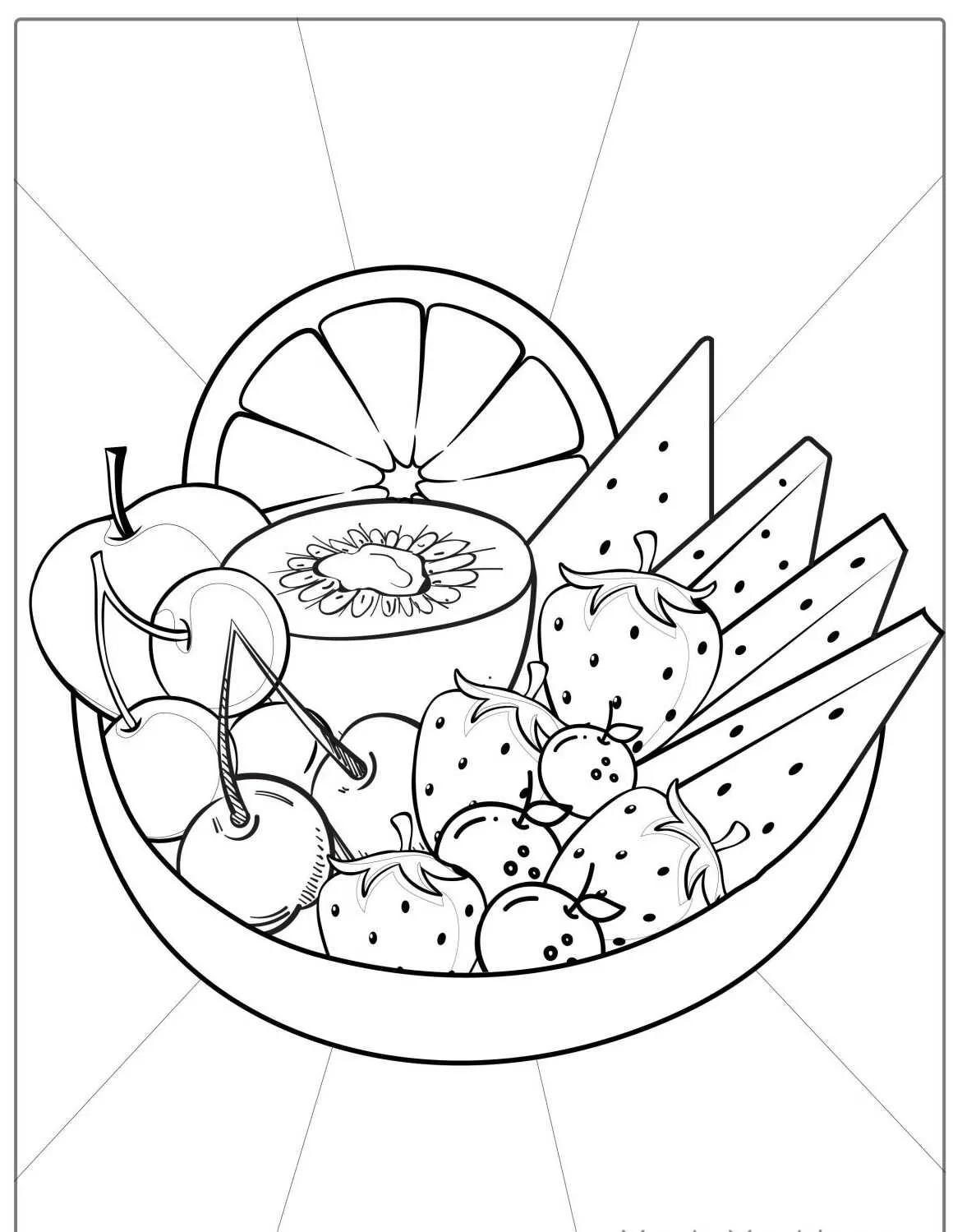 Desenhos de Frutas Para Colorir para colorir