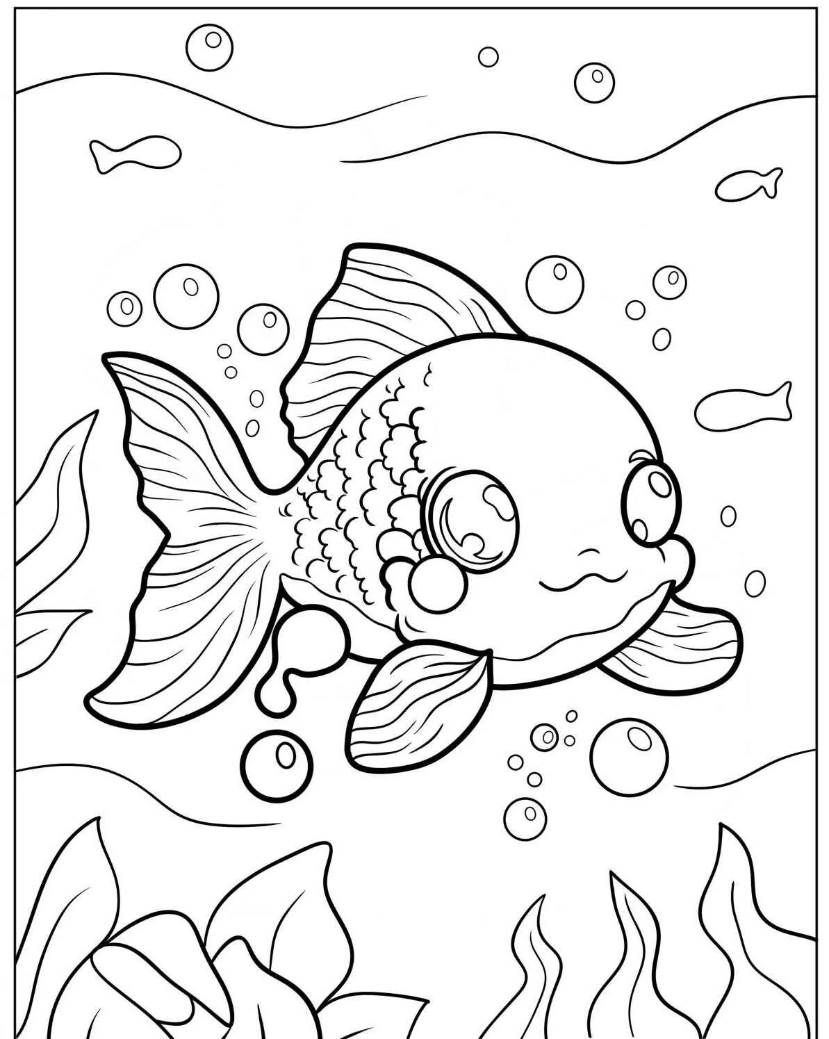 Desenhos de Peixes para Colorir para colorir